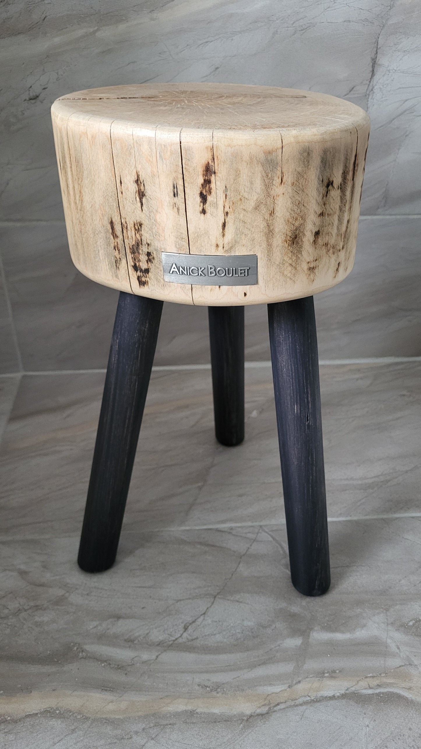Table with steel legs