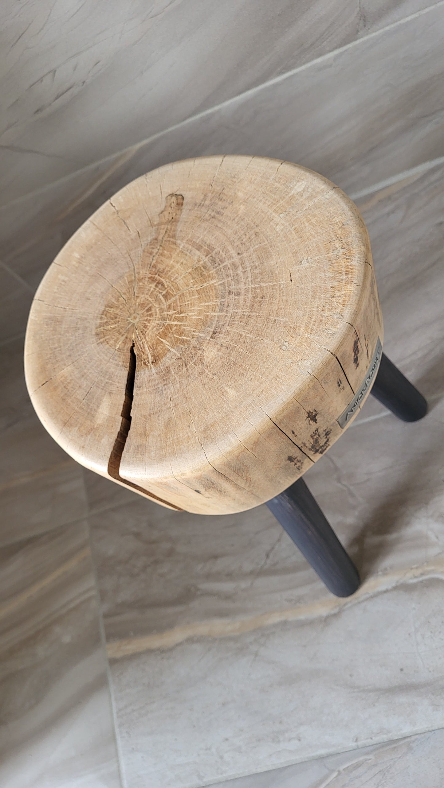 Table with steel legs