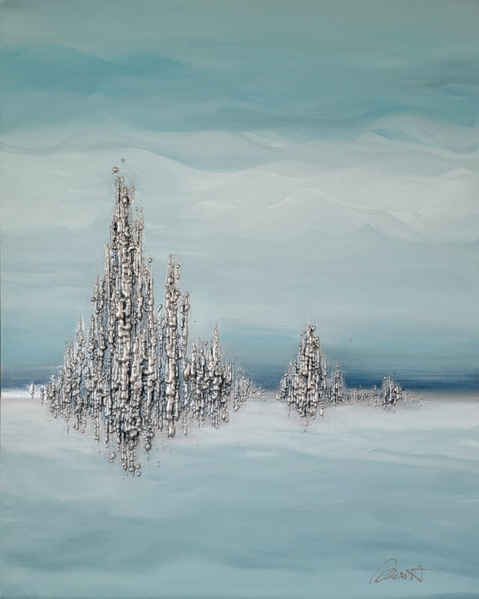 Le bleu secret du ciel  -  30x24