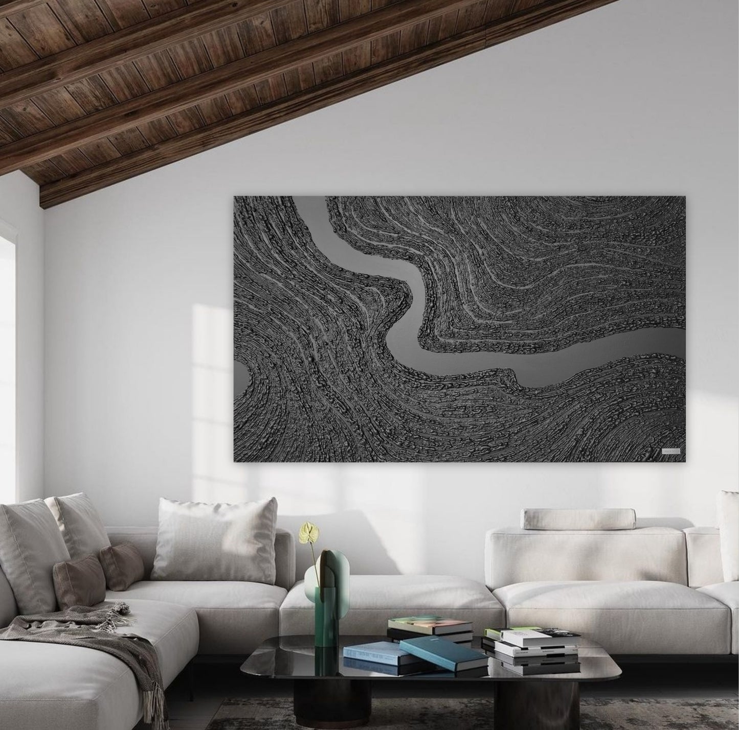 Black cliff -  30x60