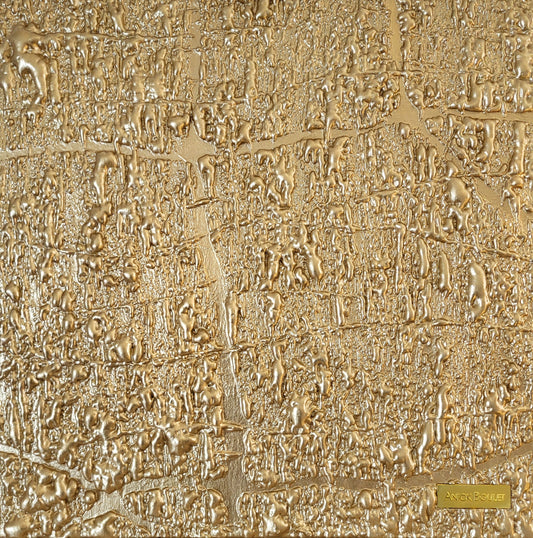 Amoureuse des fleurs bleues -  36x60