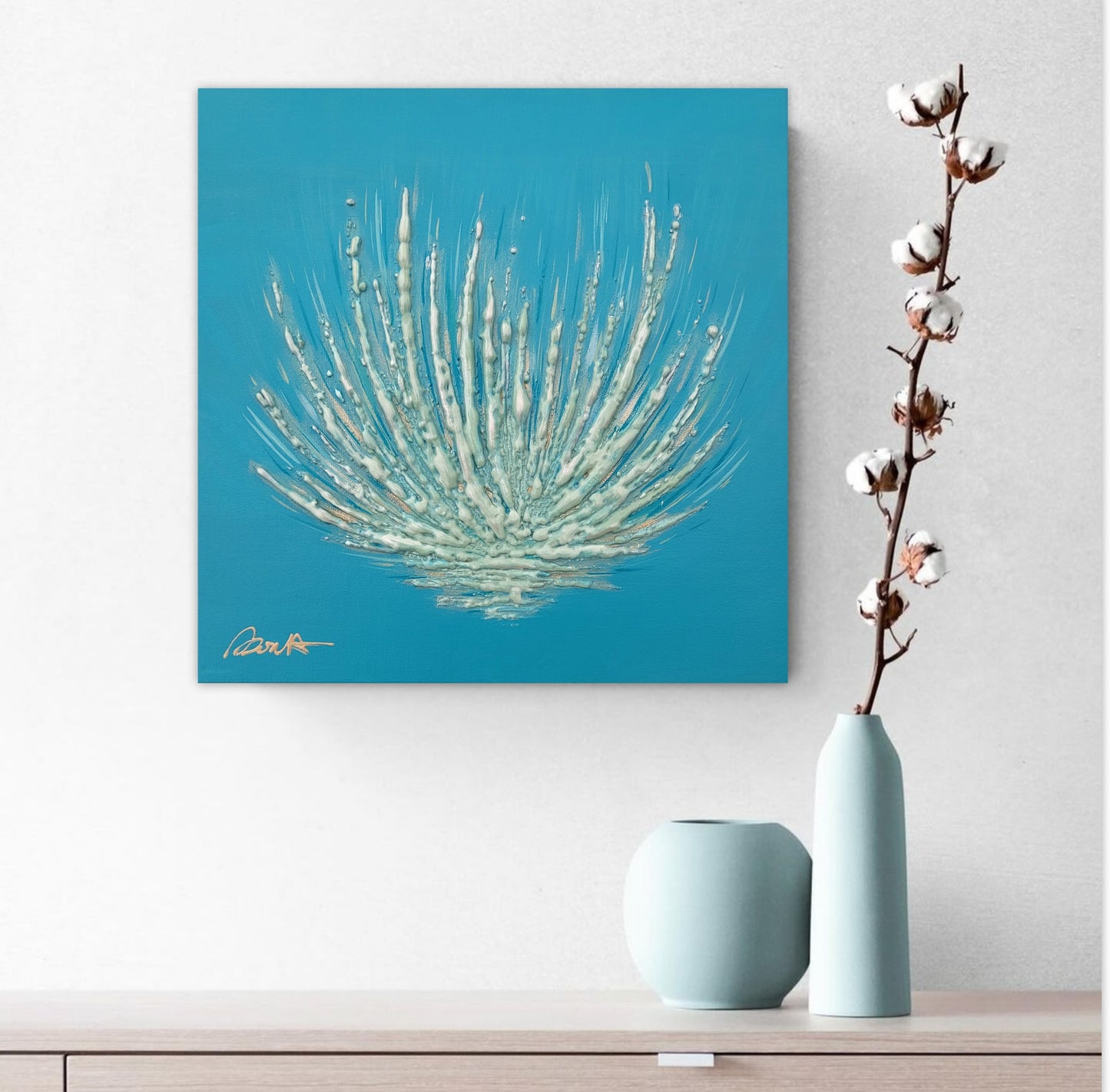 Bleu Hawaï  -  12x12